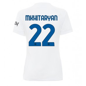 Inter Milan Henrikh Mkhitaryan #22 Koszulka Wyjazdowych Kobiety 2023-24 Krótki Rękaw